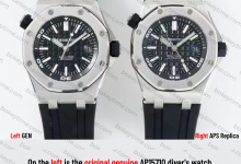 Genuine vs Fake Comparison: APS Factory Royal Oak Offshore 15710ST vs Authentic Version-Bokey Time