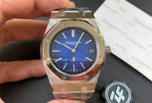 How about the details of the ZF Factory Audemars Piguet Royal Oak 15202 Smoked Blue Titanium Case V2 Version?-Bokey Time
