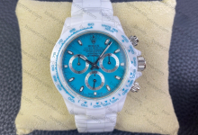 AET Factory Abu Dhabi Blue Daytona all-white ceramic modification, Rolex Daytona modification-Bokey Time
