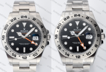 Comparison between Clean Factory's Rolex Explorer II Black Dial 226570 and the Original Authentic Watch-Bokey Time