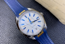 How about the details of VS Factory's Omega Seamaster 150 Ryder Cup New Blue Gold Needle Captain model?-Bokey Time