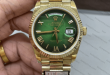 QF new counterweight DD smoked green 36mm whole watch weight 158 grams Seagull 2836 movement-Bokey Time