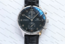 How is the craftsmanship of the ZF IWC Portugieser Chronograph with a black dial? Can it still be easily identified as a fake at first glance?-Bokey Time