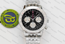 What aspects have been upgraded in the V2 version of GF Factory's Breitling Navitimer 1 Series 43mm wristwatch?-Bokey Time