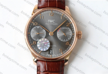 Watch Review: ZF Factory V5 Version IWC Portugieser Seven Days Rose Gold Grey Dial IW500702-Bokey Time