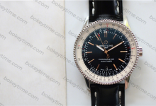Watch Review: V7 Factory Breitling Navitimer 1 Series A17326211B1P1 with Black Dial and Gold Plated Hands-Bokey Time