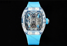 Sapphire Case! RM Factory Richard Mille Ice Crystal Polo RM53-02 Tourbillon Watch-Bokey Time