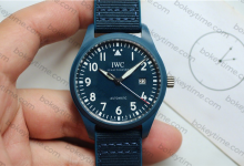 Watch review: M+ Factory IWC Pilot IW328101 Lawrence Special Edition matte blue ceramic V2 upgraded version-Bokey Time