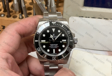 The highest version on the market, VS Factory 40mm No-Date Black Submariner 114060, high-quality replica Rolex watch.-Bokey Time