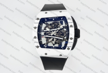 Highest version! APS Factory Richard Mille RM61-01 White Track NTPT White Carbon Fiber Case Set-Bokey Time