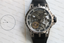 How to distinguish the V4 version of the BBR Factory Roger Dubuis Excalibur RDDBEX0479 titanium case tourbillon wristwatch?-Bokey Time