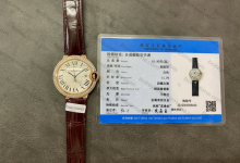 AF Factory Cartier Ballon Bleu 42mm Men's Model with 18K rose gold plating and post-modification Moissanite diamond bezel, actual shipment photos.-Bokey Time