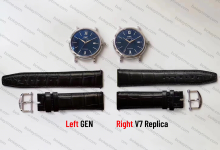 Genuine vs. Fake Comparison: V7 Factory IWC Portofino 150th Anniversary Special Edition vs. Authentic Model-Bokey Time