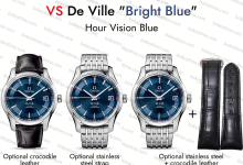How is the authenticity comparison between VS Factory Omega Bright Blue and the genuine product?-Bokey Time