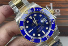 Introduction to the Comparison of Rolex Blue Submariner Before and After 18K Gold Plating Refurbishment for Old Watches-Bokey Time