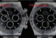 What are the differences between the official version of VS Factory's Dandong 4131 movement Panda Daytona and Black Ceramic Daytona compared to CLEAN Factory's version?-Bokey Time